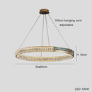GobekUsa Crystal Ring Ceiling Chandelier | Stainless Steel | Luxury Home Decor