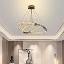 GobekUsa Crystal Ring Ceiling Chandelier | Stainless Steel | Luxury Home Decor