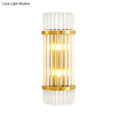 GobekUsa Modern Golden Wall Sconce with Crystal Shade, Bedside Wall Mount Light (12"/21.5" W)