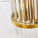 GobekUsa Modern Golden Wall Sconce with Crystal Shade, Bedside Wall Mount Light (12"/21.5" W)