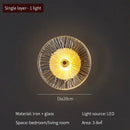 GobekUsa Crystal Wall Lamp for TV Background Bedroom LED Sconces- Living Room Aisle.