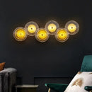 GobekUsa Crystal Wall Lamp for TV Background Bedroom LED Sconces- Living Room Aisle.