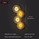 GobekUsa Crystal Wall Lamp for TV Background Bedroom LED Sconces- Living Room Aisle.