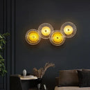 GobekUsa Crystal Wall Lamp for TV Background Bedroom LED Sconces- Living Room Aisle.