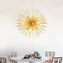 GobekUsa Dandelion Ball Chandelier: Nordic Modern Golden Bedroom & Restaurant Lamp