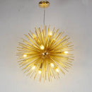 GobekUsa Dandelion Ball Chandelier: Nordic Modern Golden Bedroom & Restaurant Lamp