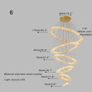 GobekUsa Crystal Ring Chandelier - Color Changing LED Modern Luxury Hanging Lamp