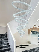 GobekUsa Crystal Ring Chandelier - Color Changing LED Modern Luxury Hanging Lamp