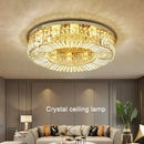 GobekUsa Crystal Ring LED Ceiling Lamp: Modern Luxury for Home Décor