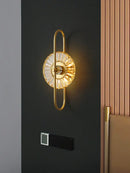 GobekUsa Crystal Wall Light: Minimalist Bedside Loft Wall Sconce for Living Room