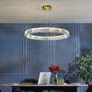 GobekUsa Crystal LED Ceiling Chandeliers: Modern Living Room Dining Room Pendant Lamp