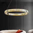 GobekUsa Crystal LED Ceiling Chandeliers: Modern Living Room Dining Room Pendant Lamp