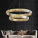 GobekUsa Crystal LED Ceiling Chandeliers: Modern Living Room Dining Room Pendant Lamp