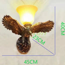 GobekUsa Eagle Crystal LED Wall Lamp for Nordic Modern Style Bedrooms & Living Rooms