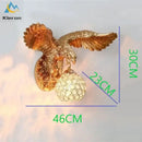 GobekUsa Eagle Crystal LED Wall Lamp for Nordic Modern Style Bedrooms & Living Rooms