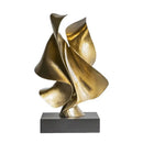 GobekUsa Golden Geometric Animal Sculpture Decor Figurine Ornament Abstract Resin Handicraft