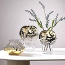 GobekUsa Golden Geometric Glass Vase Hydroponics Terrarium Home Decoration Accessories
