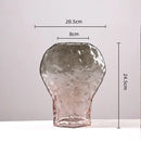 GobekUsa Golden Geometric Glass Vase Hydroponics Terrarium Home Decoration Accessories
