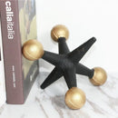 GobekUsa Golden Geometric Resin Handicrafts Molecular Model Abstract Home Decoration