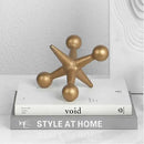 GobekUsa Golden Geometric Resin Handicrafts Molecular Model Abstract Home Decoration
