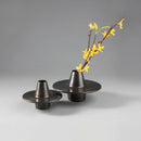 GobekUsa Golden Geometry Metal Handicraft Flower Vase UFO Home Decor