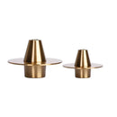 GobekUsa Golden Geometry Metal Handicraft Flower Vase UFO Home Decor