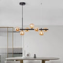 GobekUsa Golden Glass Ball Chandelier: Modern Nordic LED Pendant Lighting for Home Décor