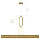 GobekUsa Golden Glass Ball Pendant Lights - Modern Luminaire for Bedroom, Kitchen & Decor