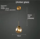 GobekUsa Golden Glass Ball Wall Sconce Light Fixture for Modern Living Room Decor