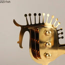 GobekUsa Golden Horse Metal Animal Sculpture Desk Ornament