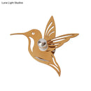GobekUsa Modern Bird-Shaped Wood Sconce with Beige Wall Mount - Bedside Lamp