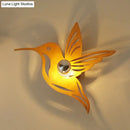 GobekUsa Modern Bird-Shaped Wood Sconce with Beige Wall Mount - Bedside Lamp