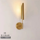 GobekUsa Golden Inclined Tube Wall Lamp for Modern Luxury Living Room Bedroom Décor