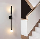 GobekUsa Golden Inclined Tube Wall Lamp for Modern Luxury Living Room Bedroom Décor