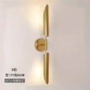 GobekUsa Golden Inclined Tube Wall Lamp for Modern Luxury Living Room Bedroom Décor
