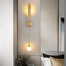 GobekUsa Golden Inclined Tube Wall Lamp for Modern Luxury Decor in Living Room