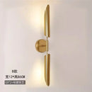 GobekUsa Golden Inclined Tube Wall Lamp for Modern Luxury Decor in Living Room