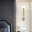 GobekUsa Golden Inclined Tube Wall Lamp for Modern Luxury Decor in Living Room