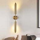 GobekUsa Golden Inclined Tube Wall Lamp for Modern Luxury Decor in Living Room