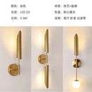 GobekUsa Golden Inclined Tube Wall Light for Modern Luxury Living Room and Bedroom