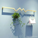 GobekUsa Golden Iron Ladder Shelf Clothing Hanger Rack for Stylish Garment Display
