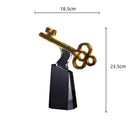GobekUsa Crystal Trophy: Golden Key Handicrafts, Transparent Decorative Figurine & Home Accent