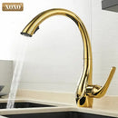 GobekUsa Golden Kitchen Faucet Pull Out Single Handle Water Mixer Tap