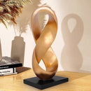 GobekUsa Golden Knot Sculpture Desk Ornament Minimalist Abstract Room Decor
