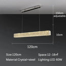 GobekUsa Golden LED Crystal Chandelier for Modern Home Interior