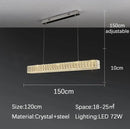 GobekUsa Golden LED Crystal Chandelier for Modern Home Interior