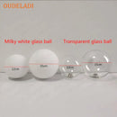 GobekUsa Golden LED Wall Sconce with Milky Glass Ball, 2 G4 Bulbs