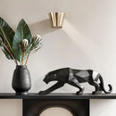 GobekUsa Golden Leopard Resin Sculpture - Handcrafted Cheetah Decoration