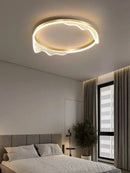 GobekUsa Golden Lustre Ceiling Lamp for Bedroom Living Dining Kitchen Lighting