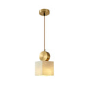 GobekUsa Golden Luxury Marble Pendant Lamp for Dining Table and Bedside Chandelier